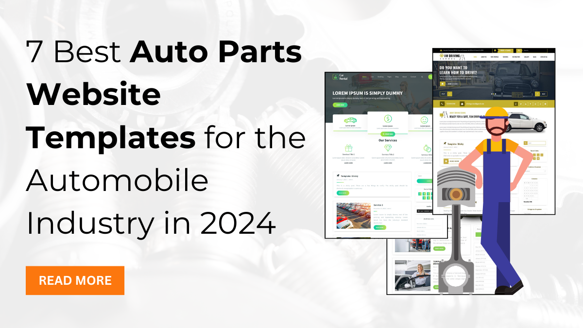7 Best Auto Parts Website Templates for the Automobile Industry