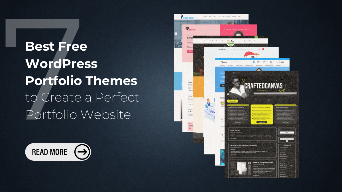 7 Best Free WordPress Portfolio Themes to Create a Perfect Portfolio