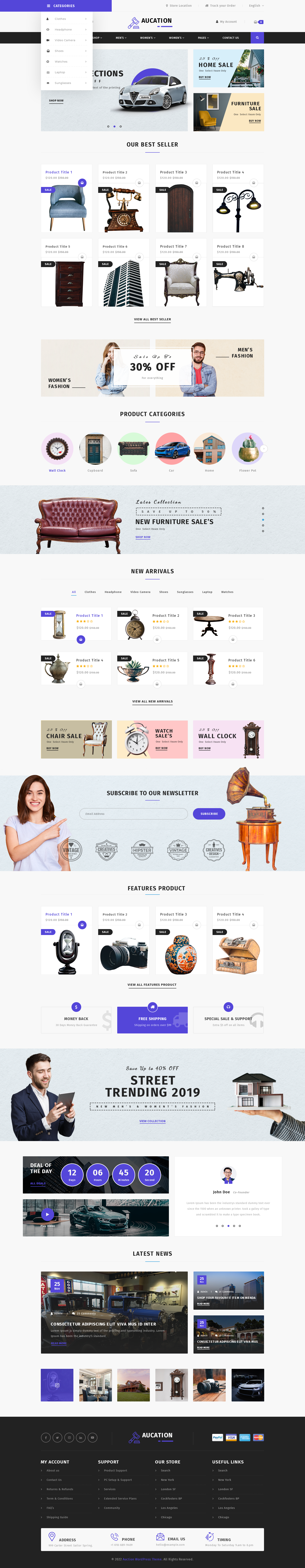 Auction WordPress Theme