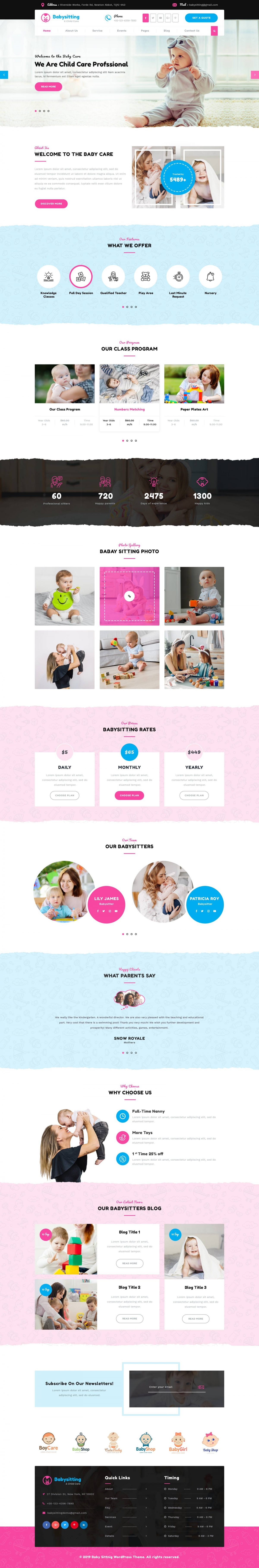 Childcare WordPress Theme
