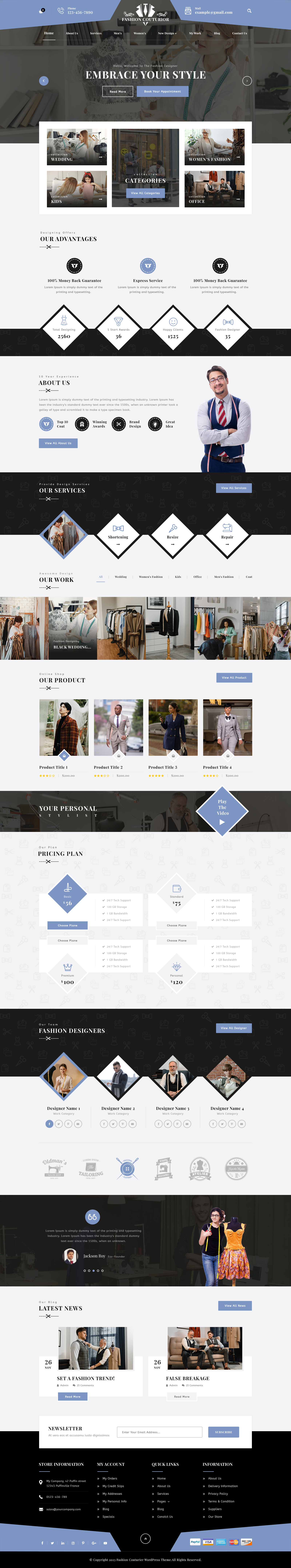 Couturier WordPress Theme