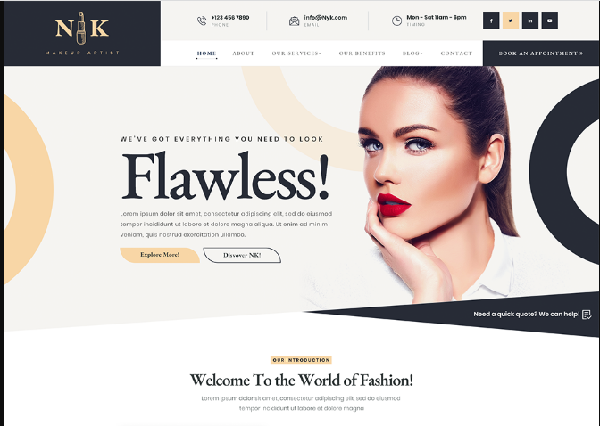 Free Cosmetics WordPress Theme