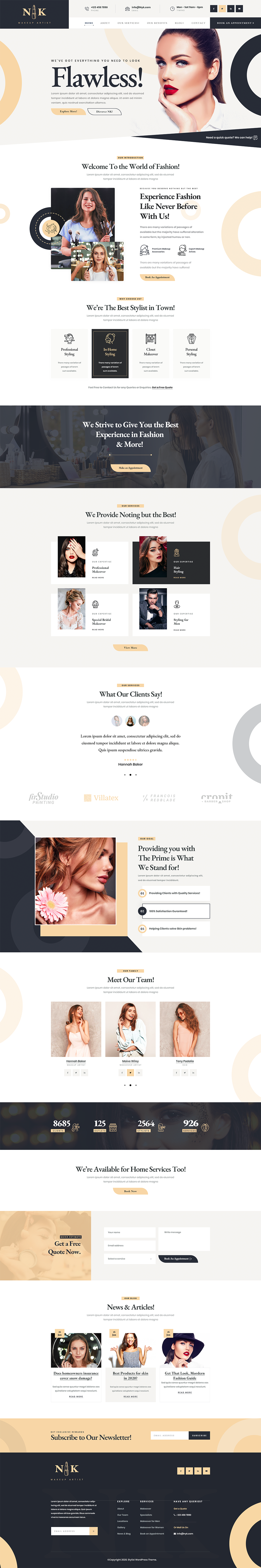Cosmetics WordPress Theme