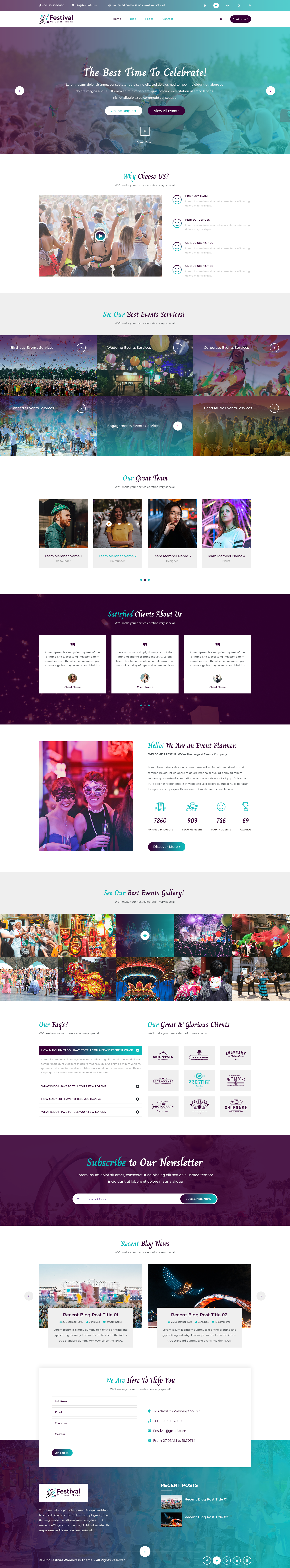 Festival WordPress Theme
