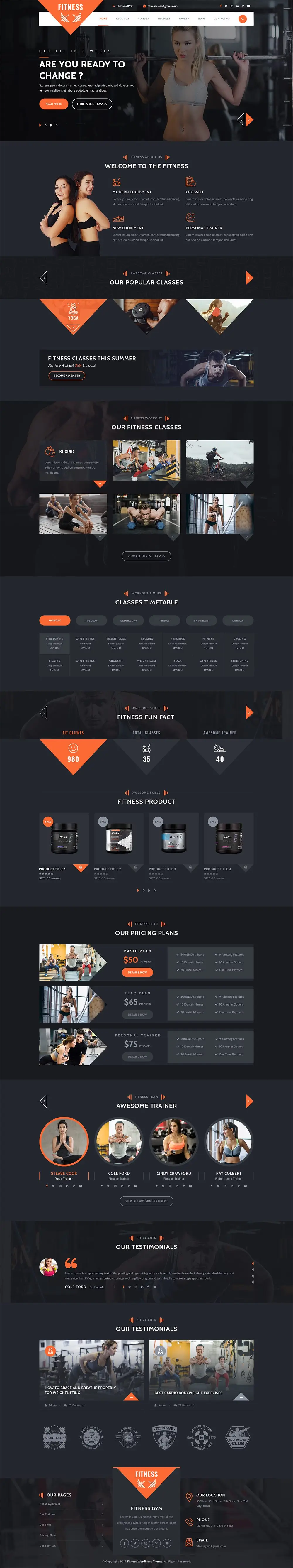 Nutrition WordPress Theme