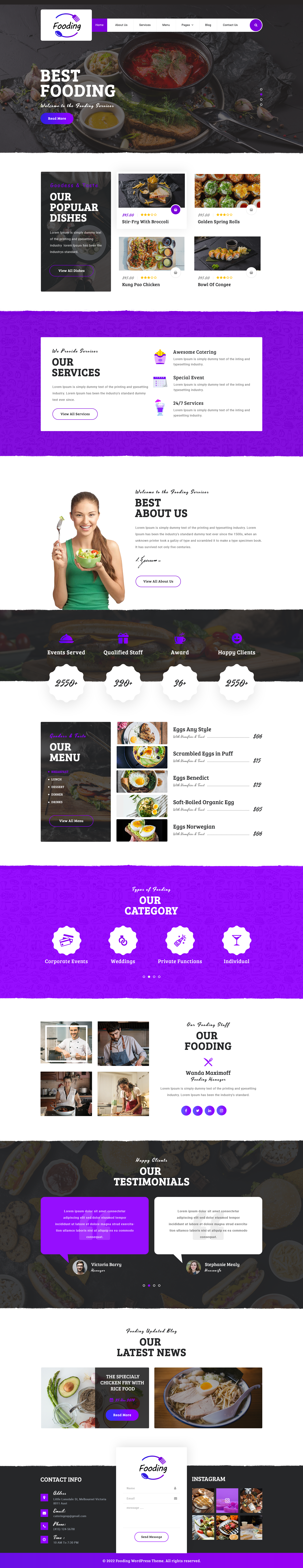 Foodie WordPress Theme
