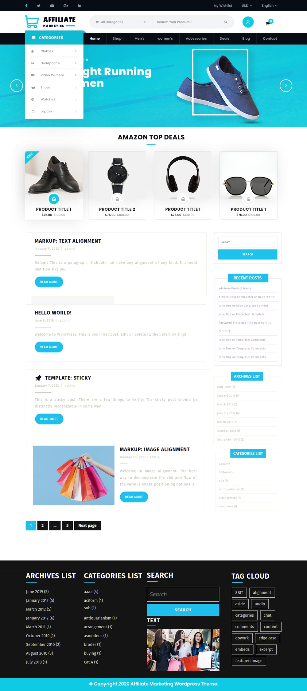 Free Affiliate Marketing WordPress Theme