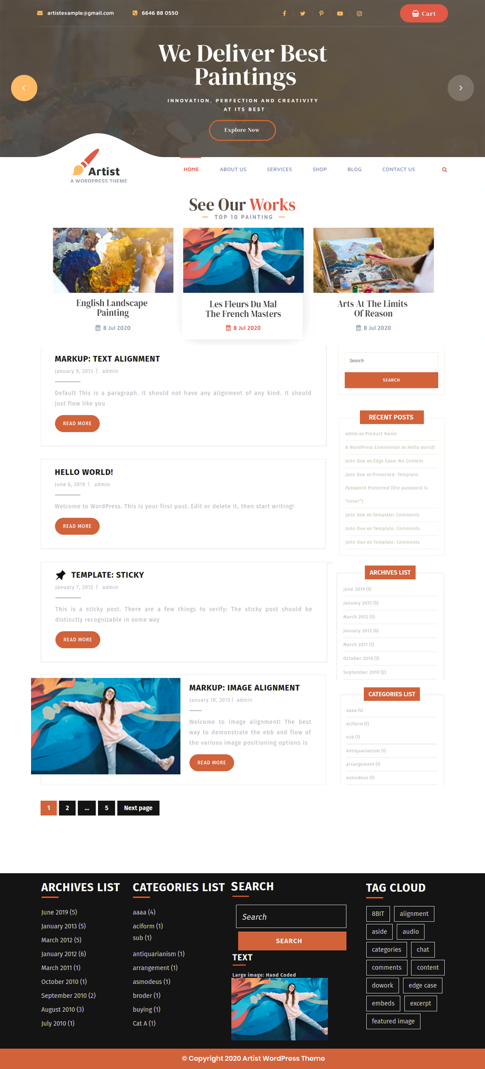 Free WordPress Poetry Theme