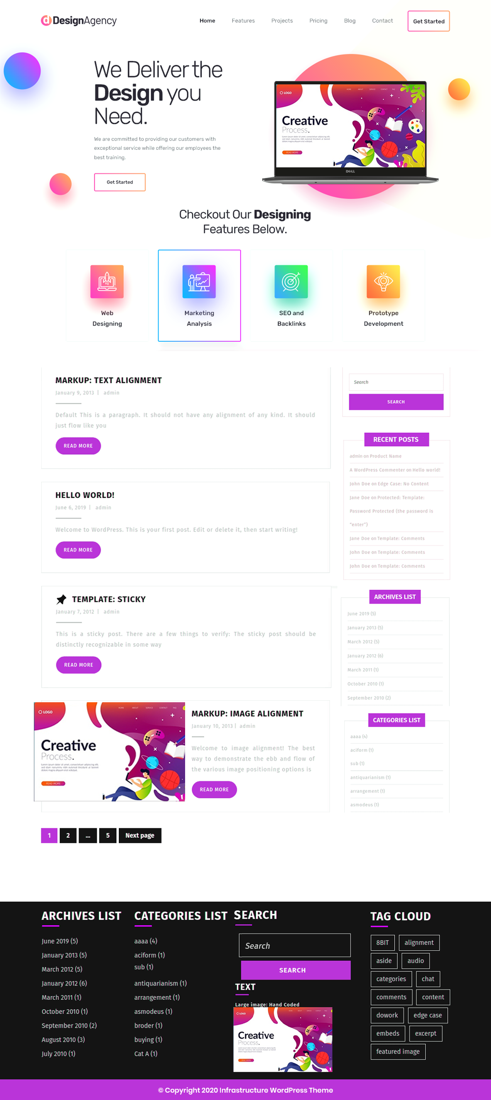 Free Designer WordPress Theme