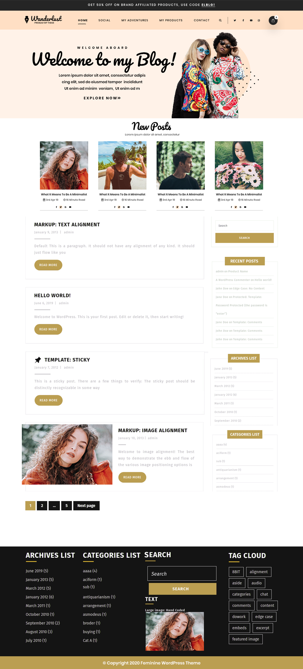 Free Luxury WordPress Theme