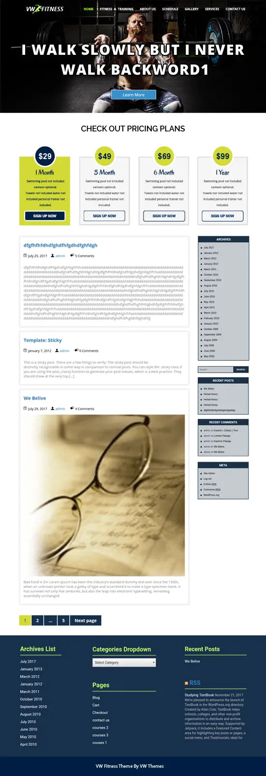 Free Physical Therapy WordPress Theme