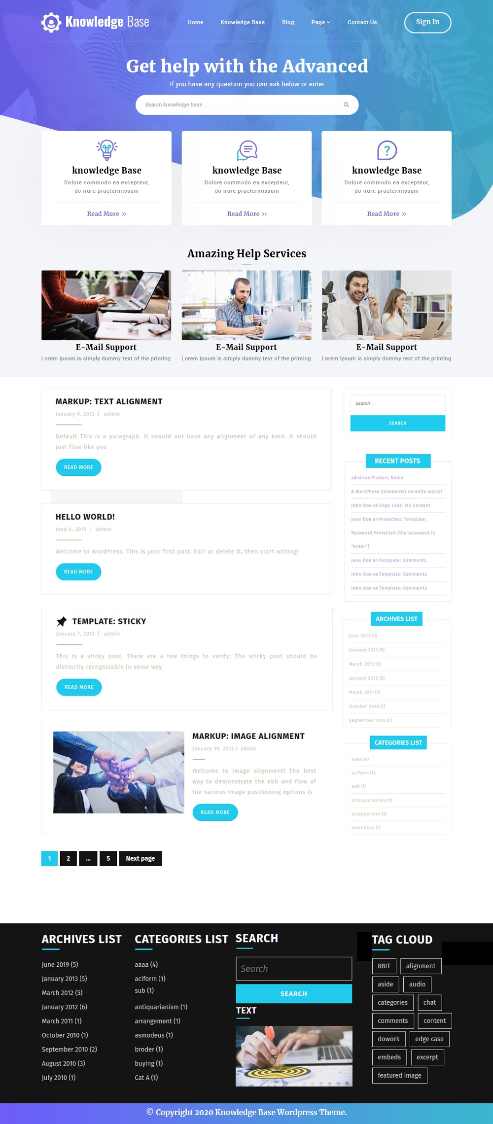 Free Helpdesk WordPress Theme