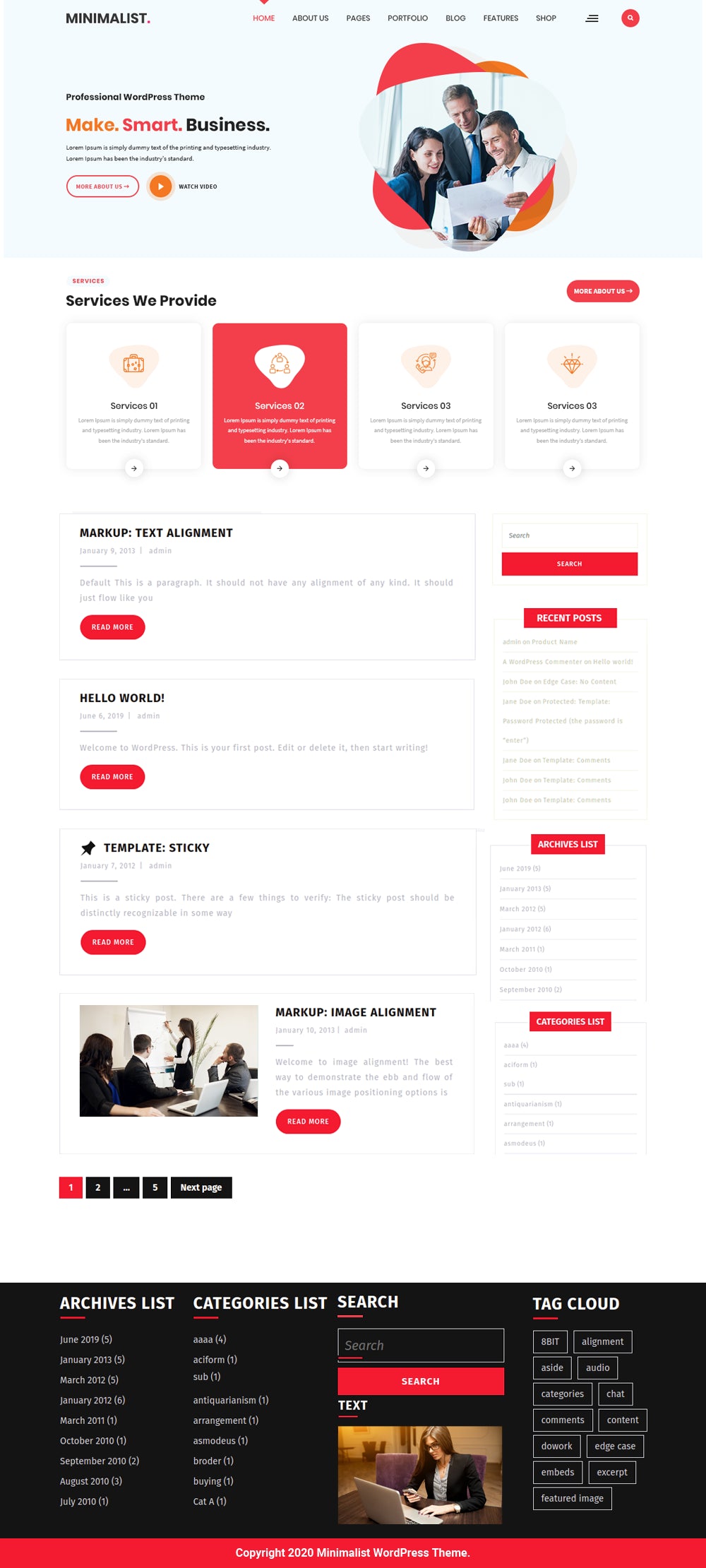 Free Highend WordPress Theme