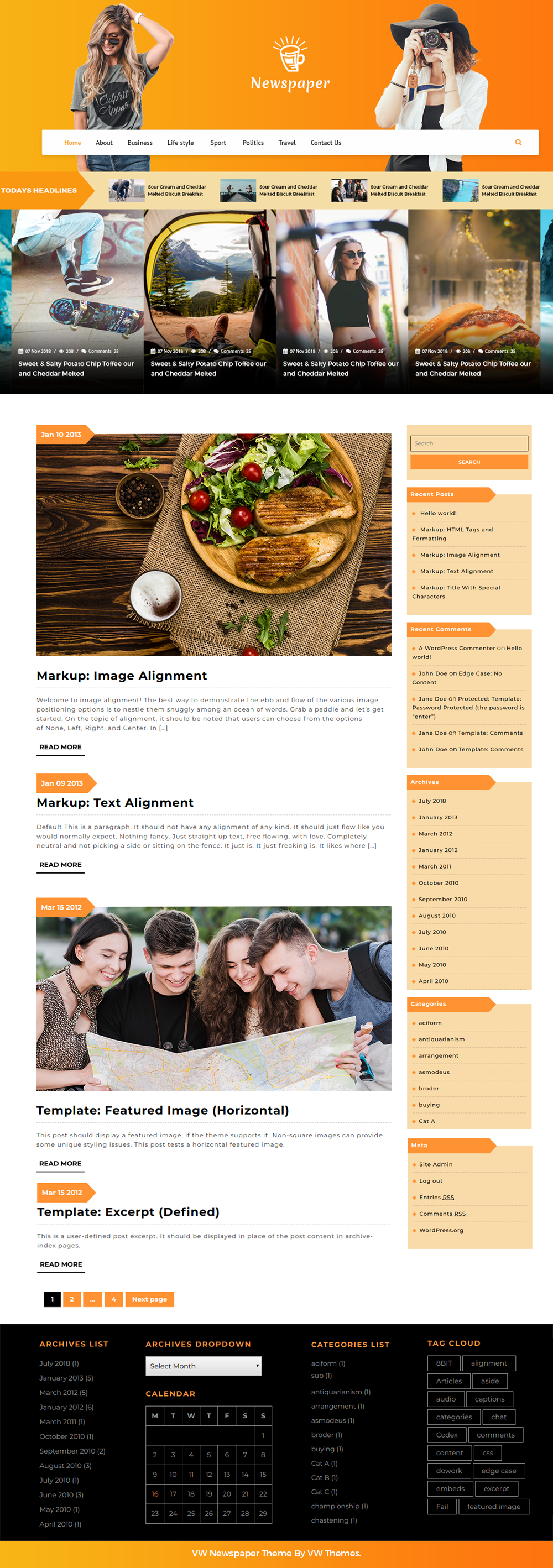 Free News WordPress Theme