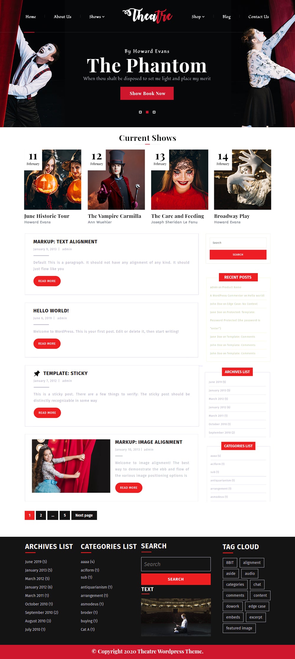 Free Online Cinema WordPress Theme