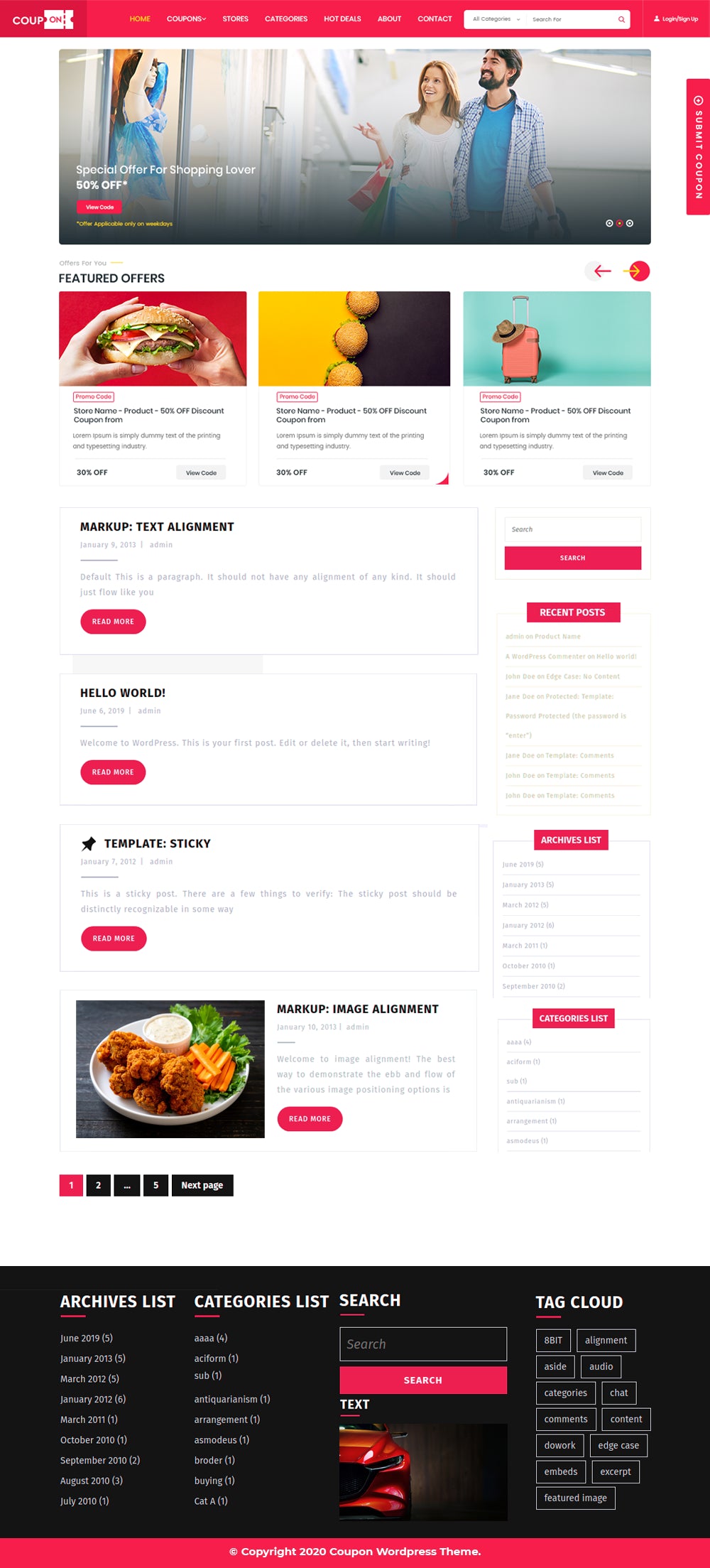 Free WordPress Coupon Theme