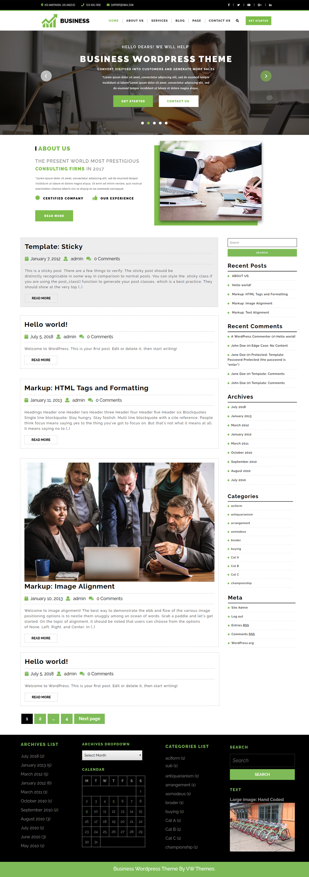 Free Enterprise WordPress Theme