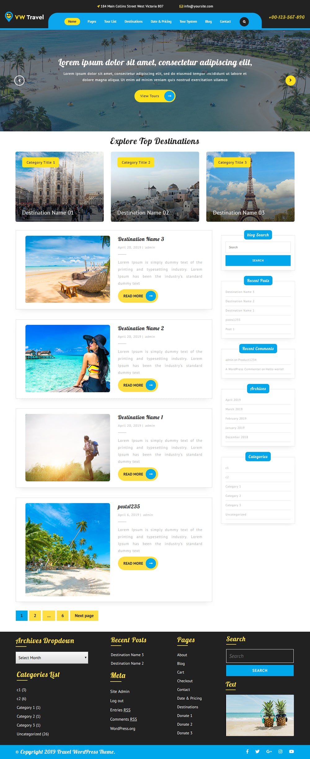 Free Adventure WordPress Theme