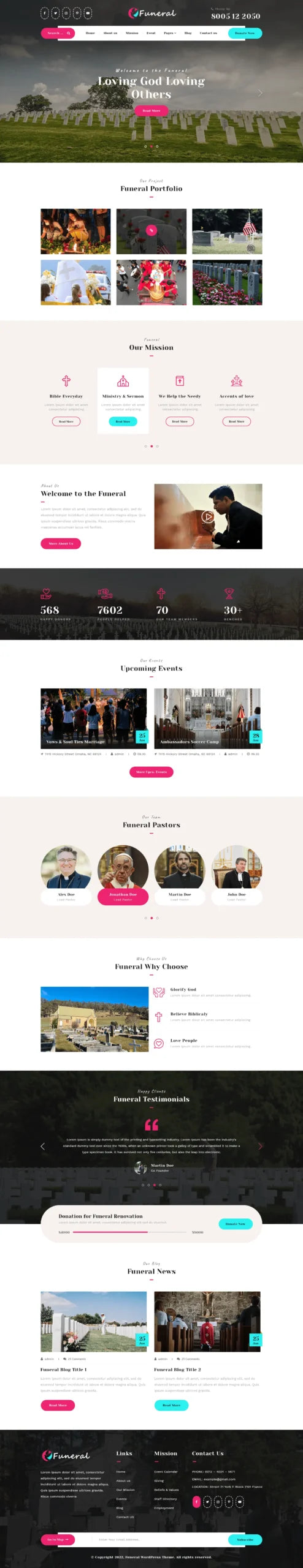 Funeral Home WordPress Theme