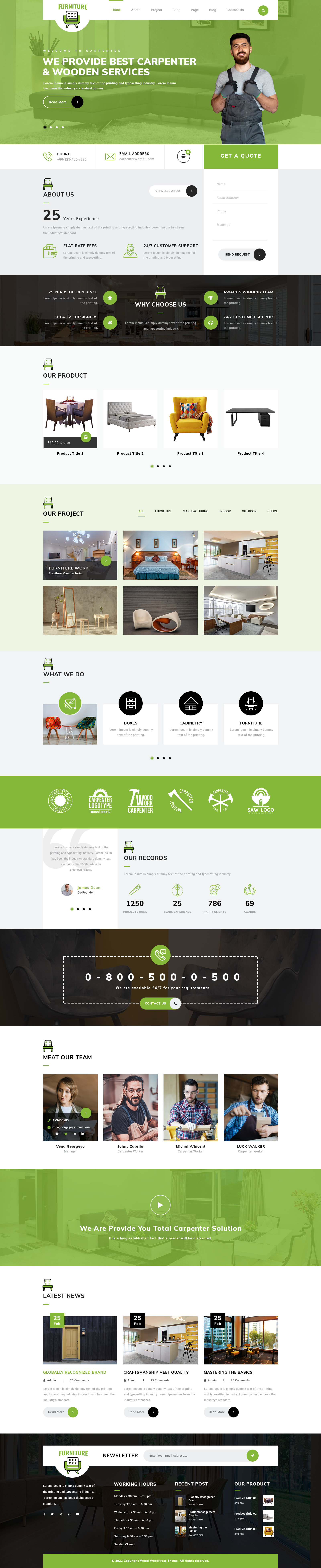 Furniture Shop WordPress Theme