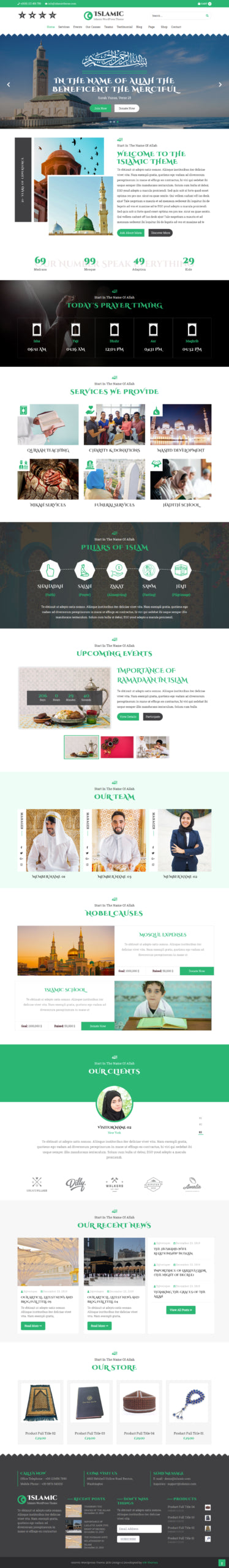 Islamic-Center-WordPress-Theme