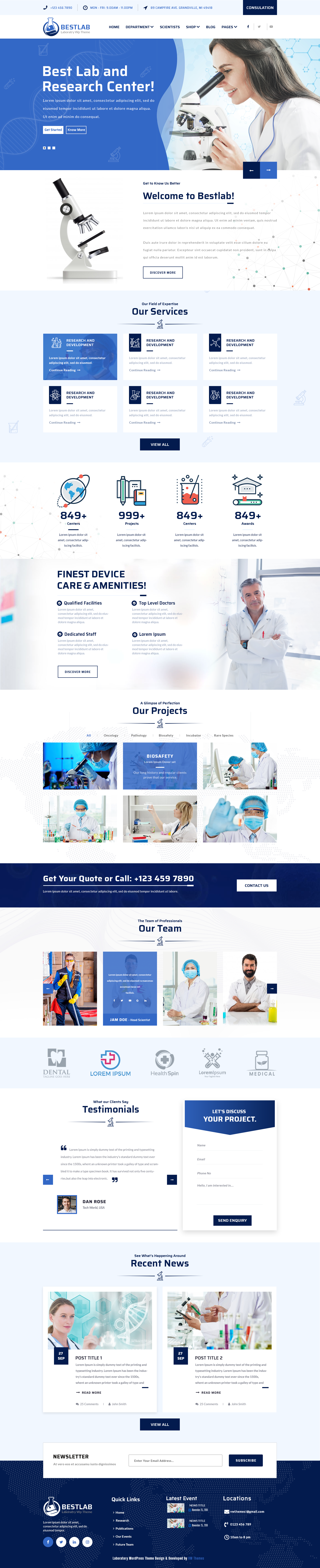 Laboratory WordPress Theme
