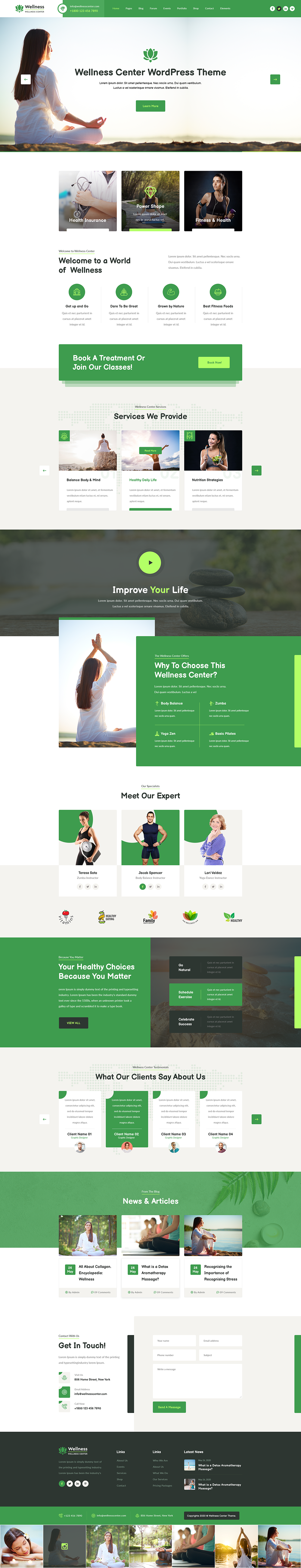 Wellness WordPress Theme