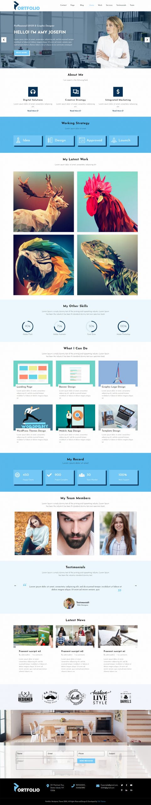 UX Portfolio WordPress Theme