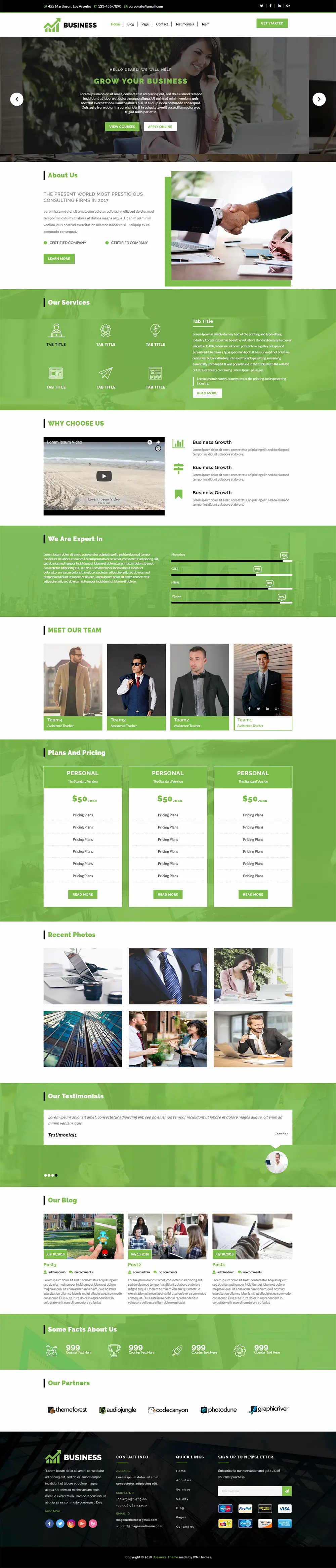 Enterprise WordPress Theme