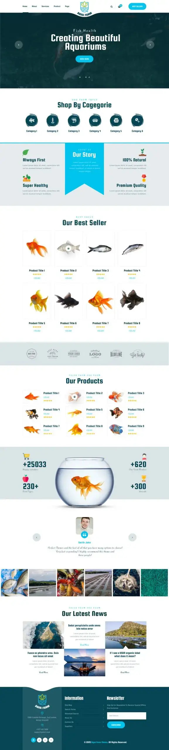 Aquarium WordPress Theme