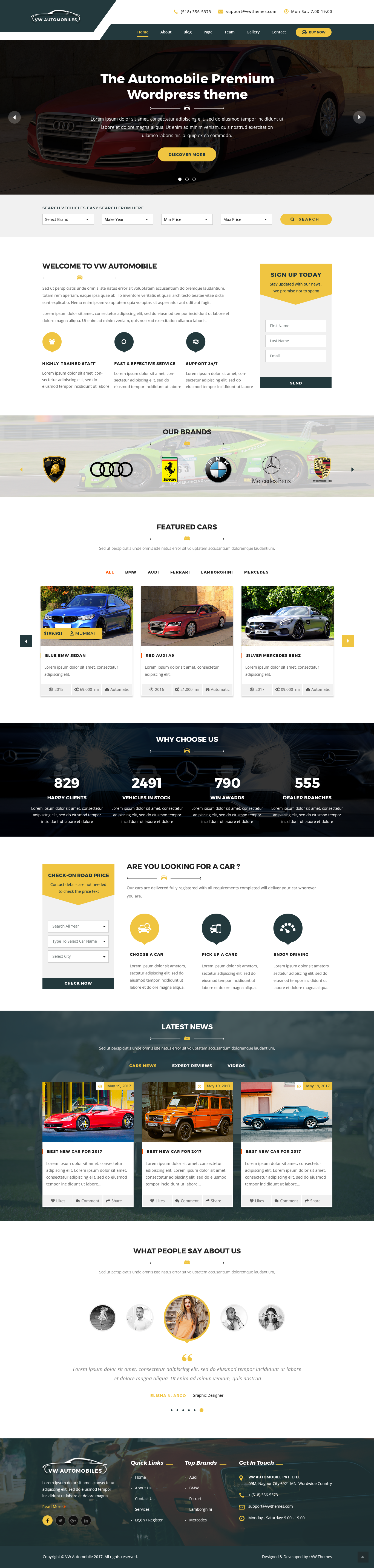 Gutenberg Car WordPress Theme
