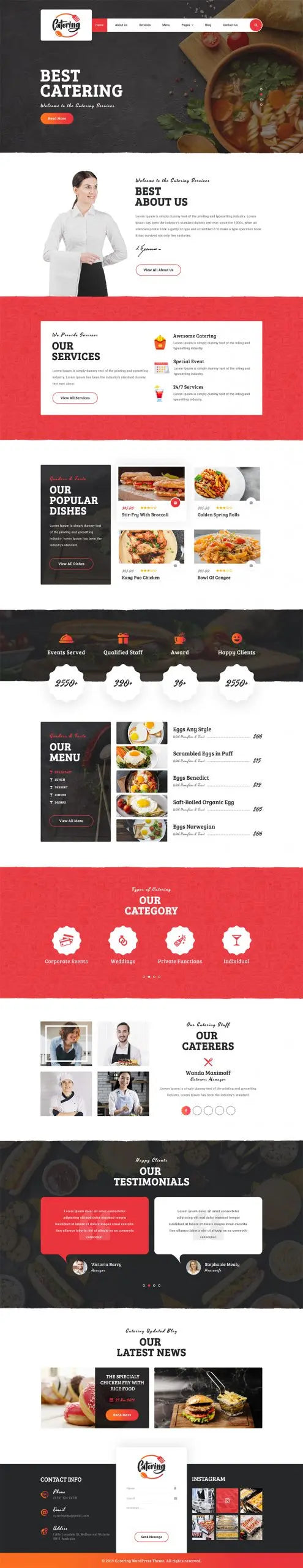 Catering WordPress Theme