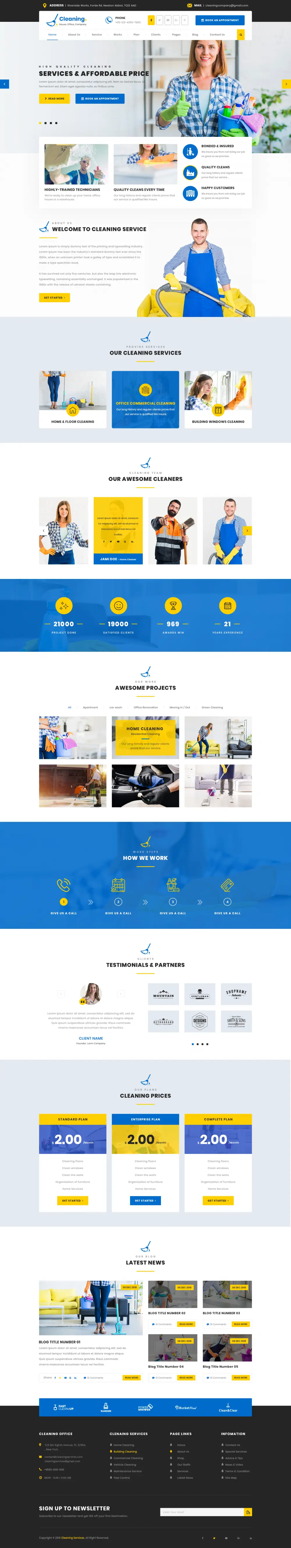 Cleaning Services WordPress Theme