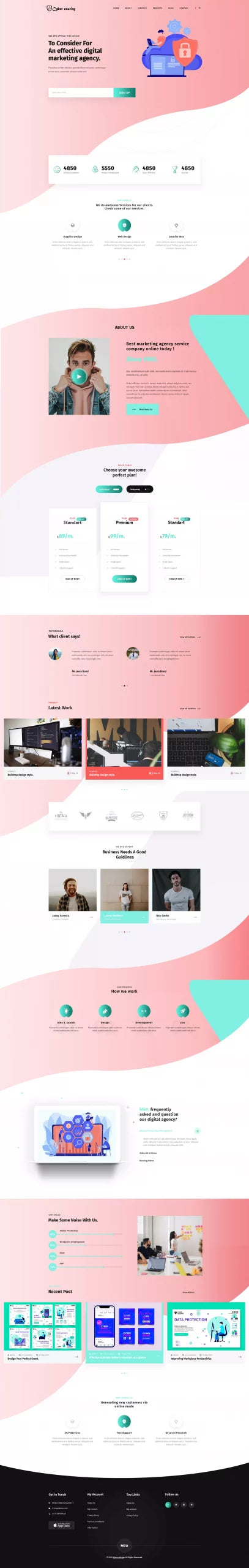 Cyber Security WordPress Theme