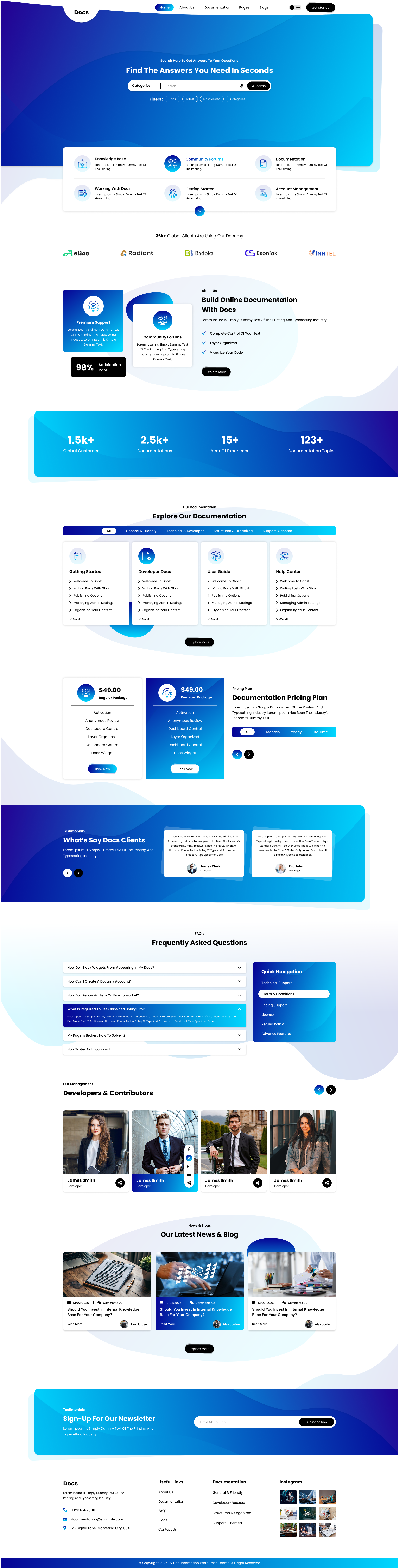 Documentation Website Figma Template