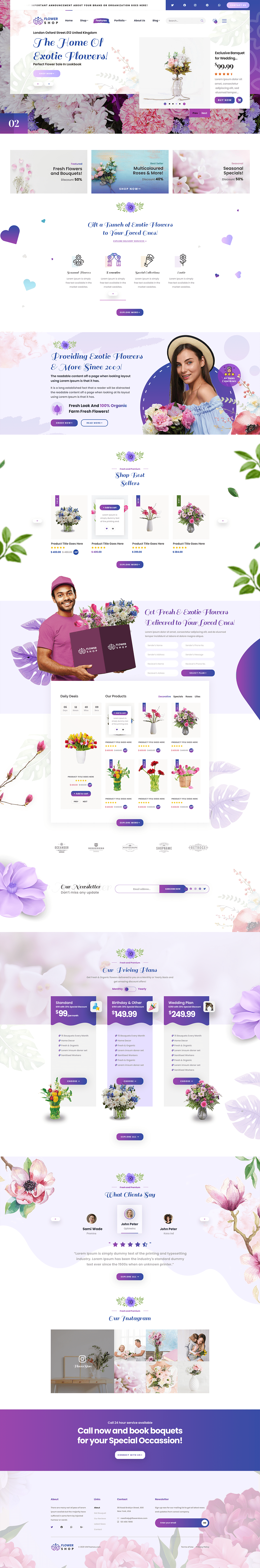 Flower Shop WordPress Theme