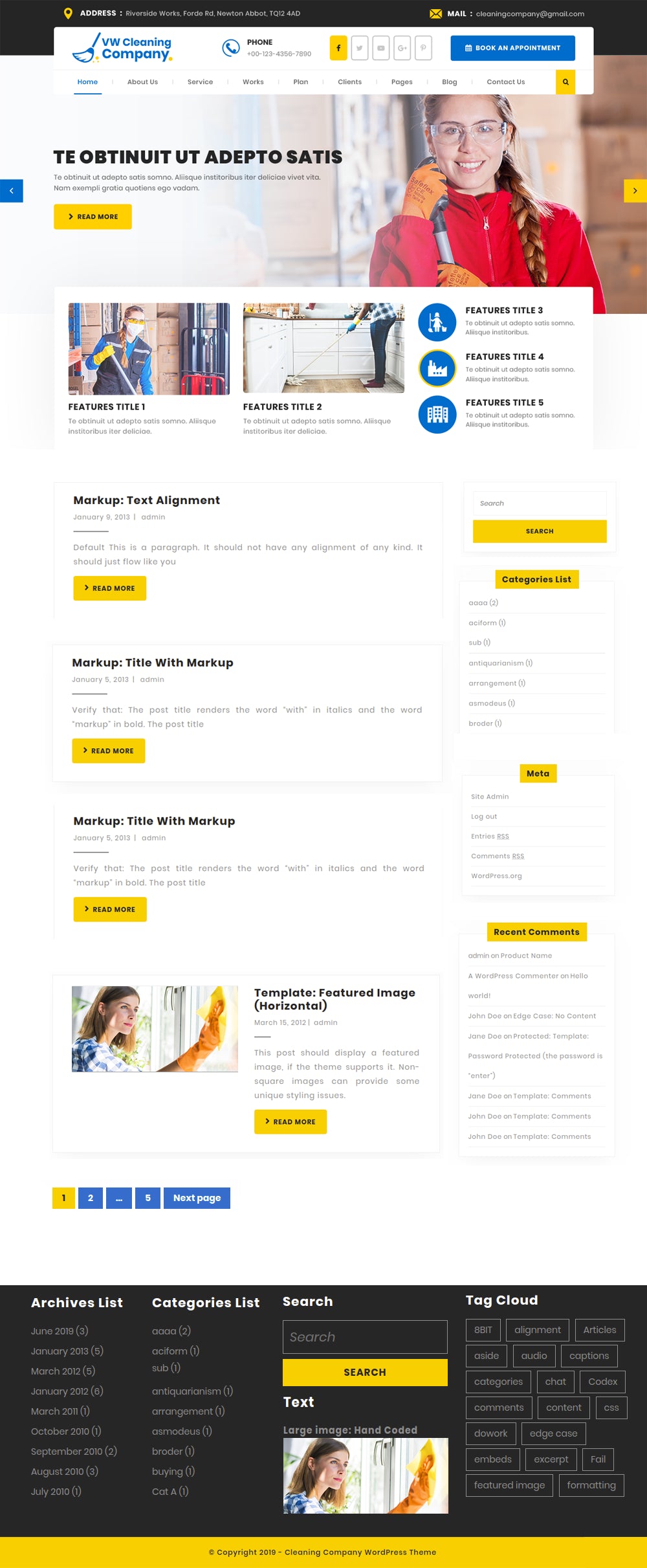 Free Service Finder WordPress Theme