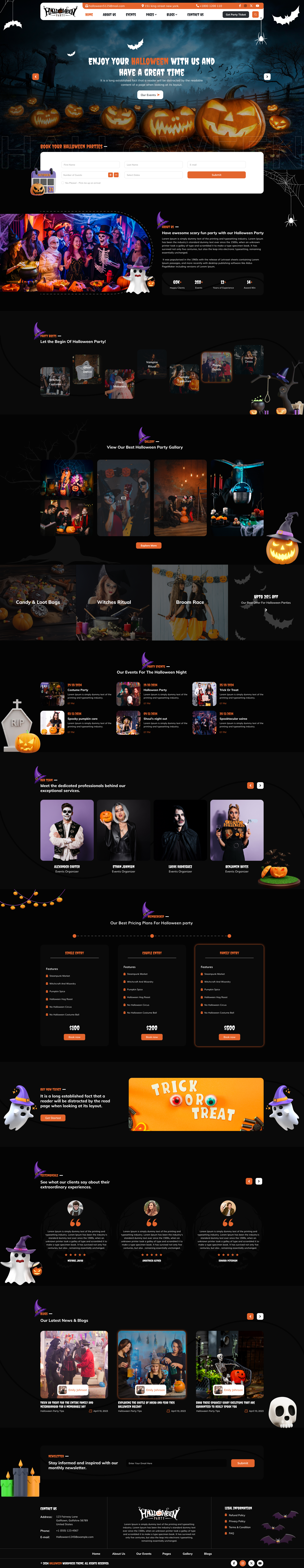 Halloween Website Figma Template