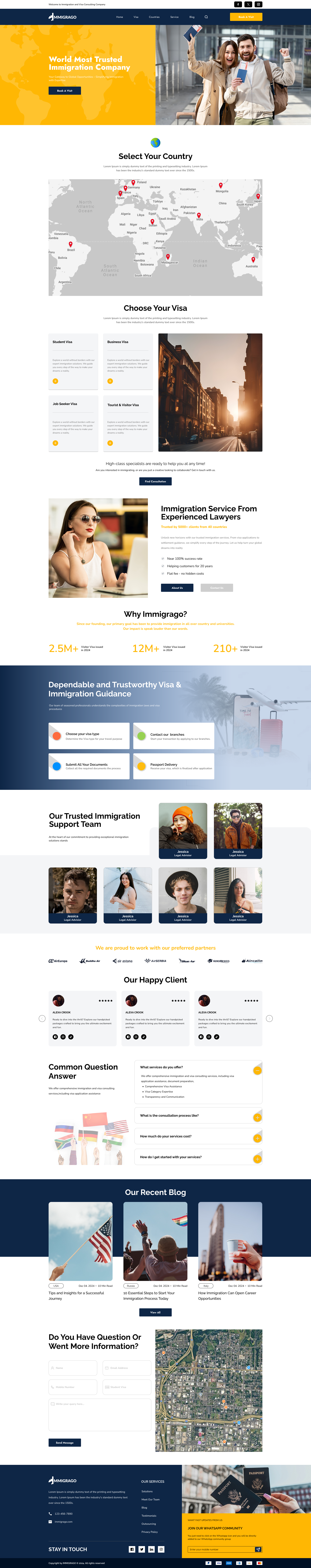 Immigration WordPress Theme