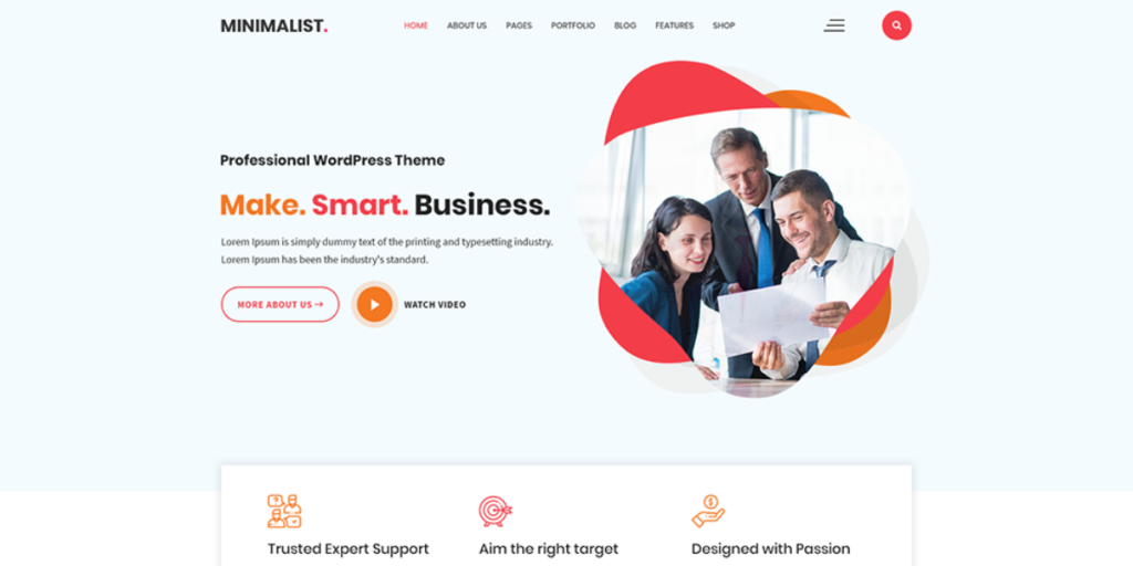 Free Clean Minimal WordPress Theme