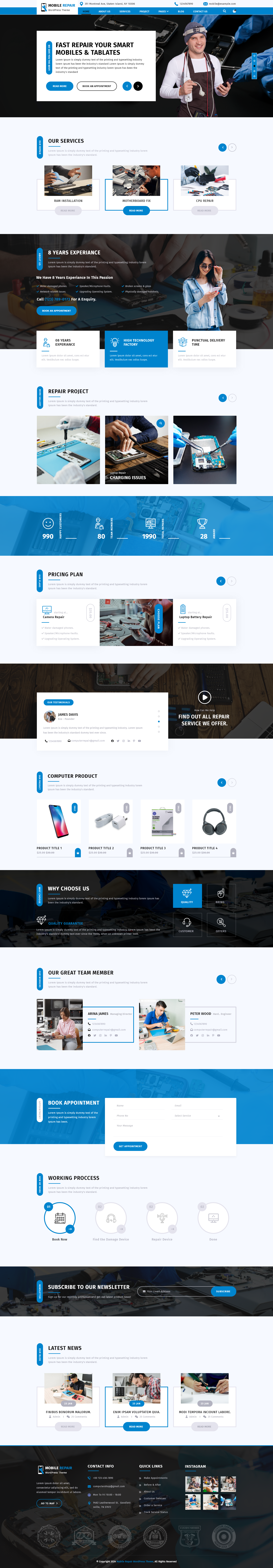 Mobile Repair WordPress Theme