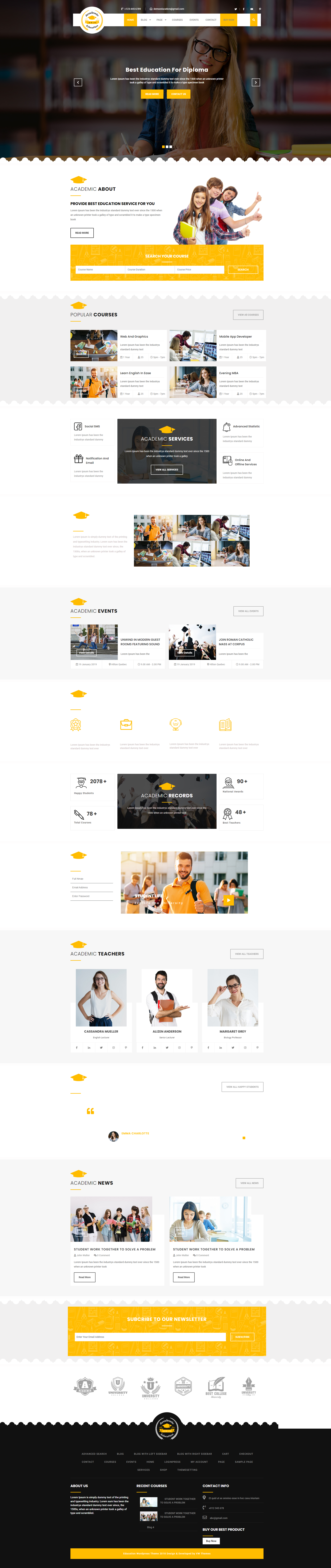 Academic WordPress Theme