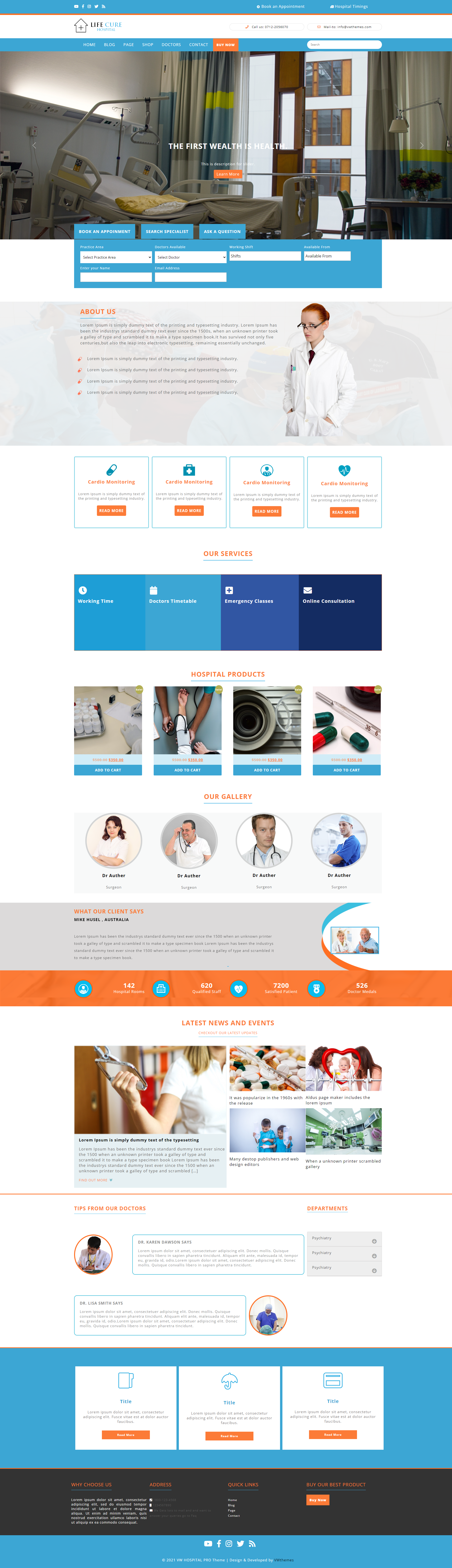Hospital WordPress Theme