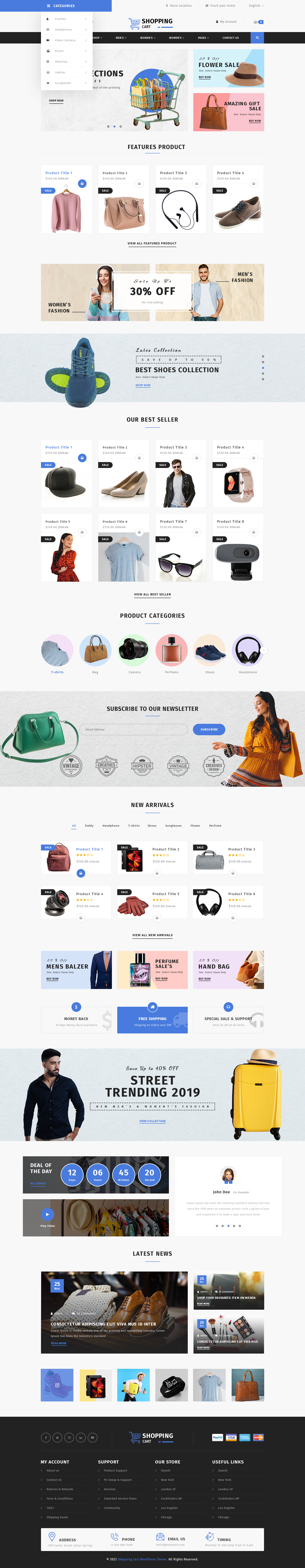Shopping Cart WordPress Theme