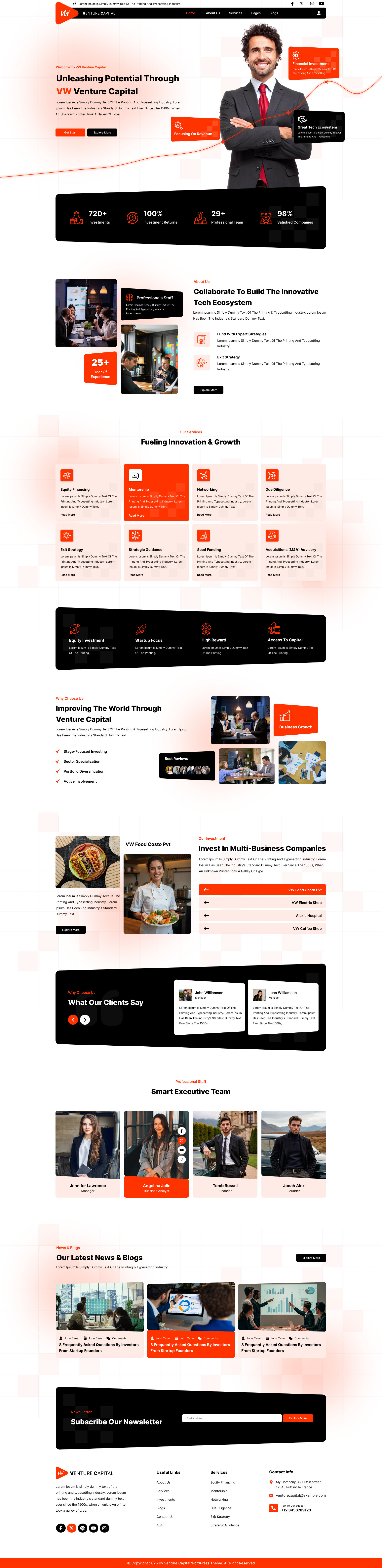 Venture Capital WordPress Theme