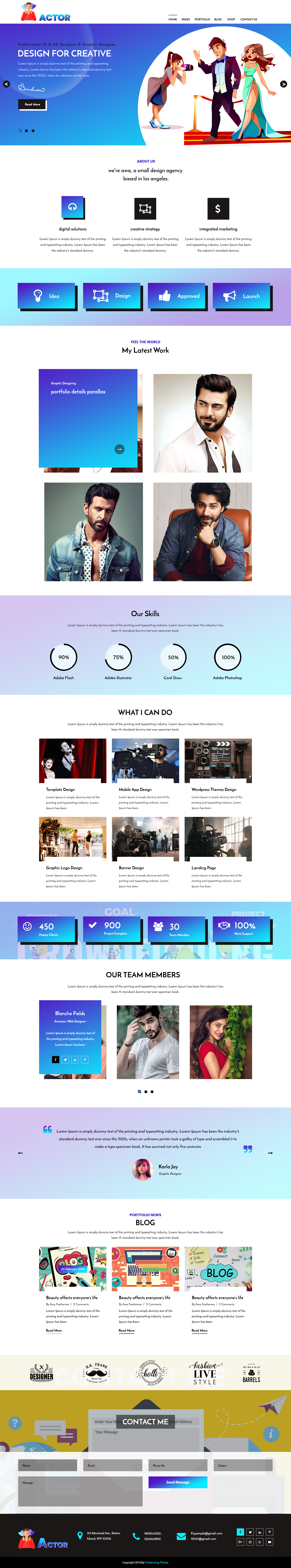 Actor WordPress Theme