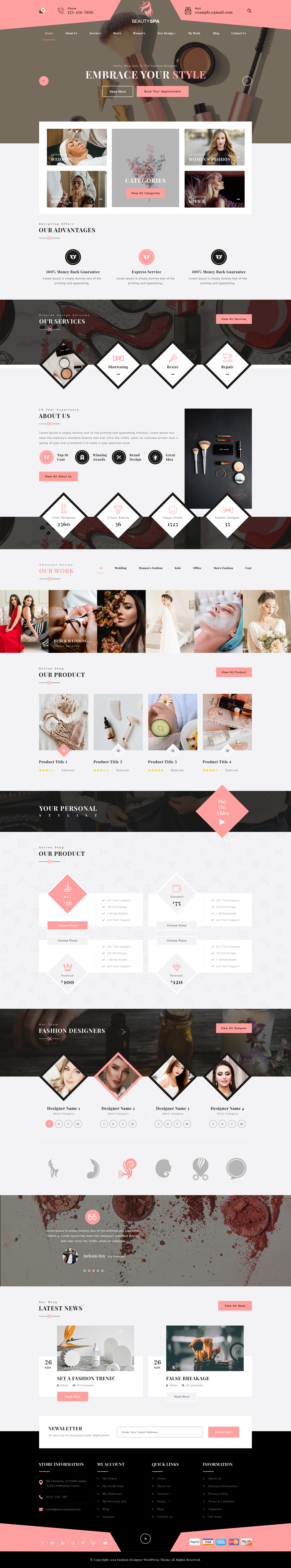 Beauty WordPress Theme