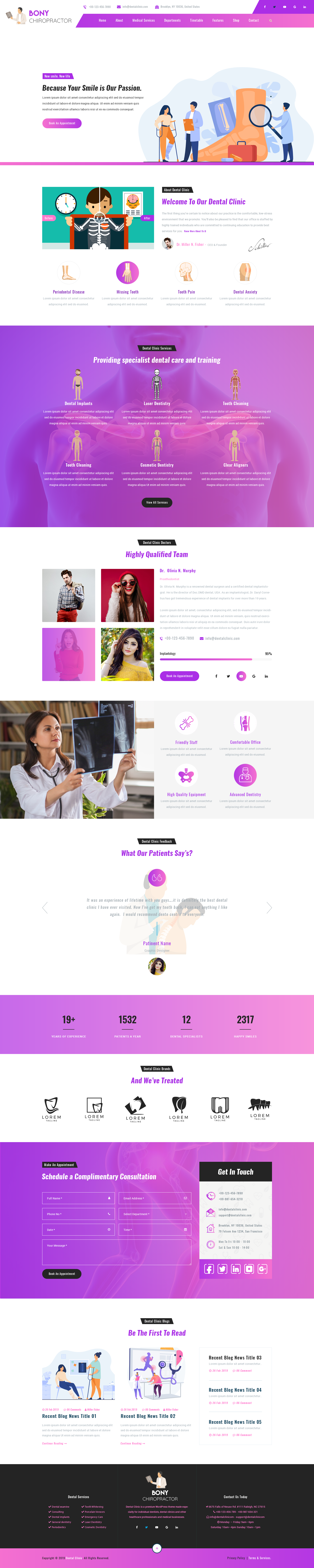 Bony Chiropractor WordPress Theme