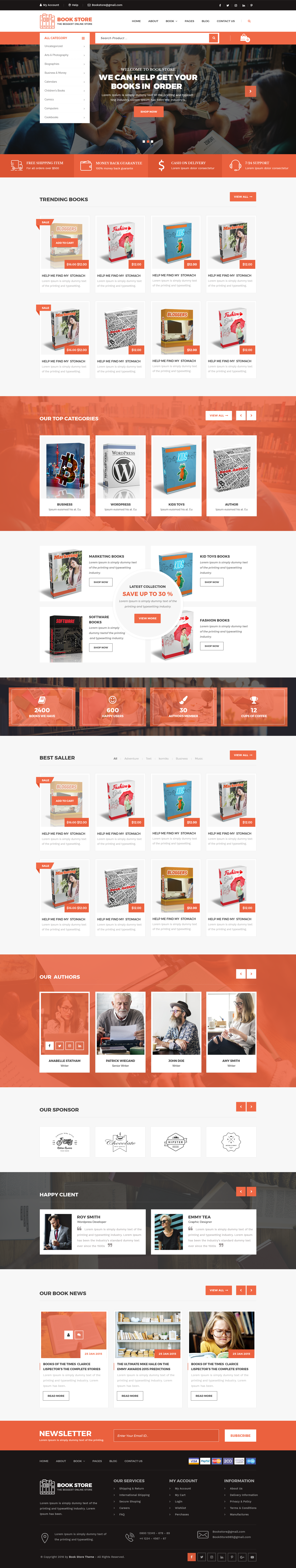 Bookstore WordPress Theme