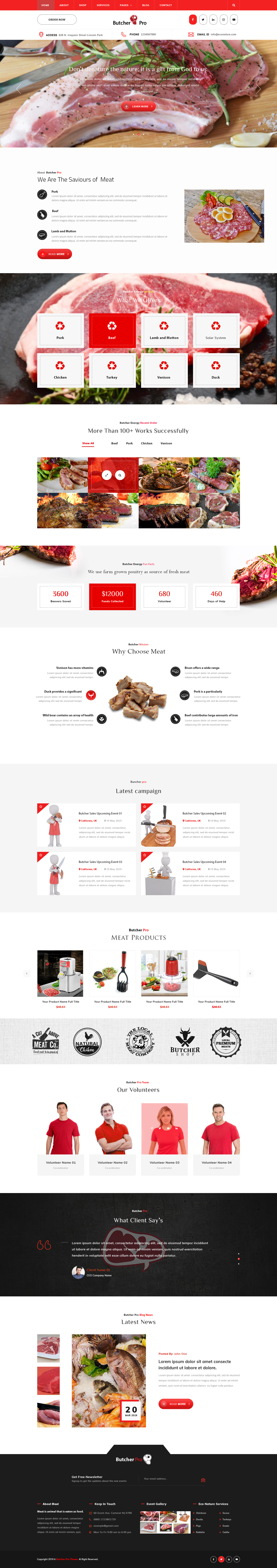 Butcher WordPress Theme